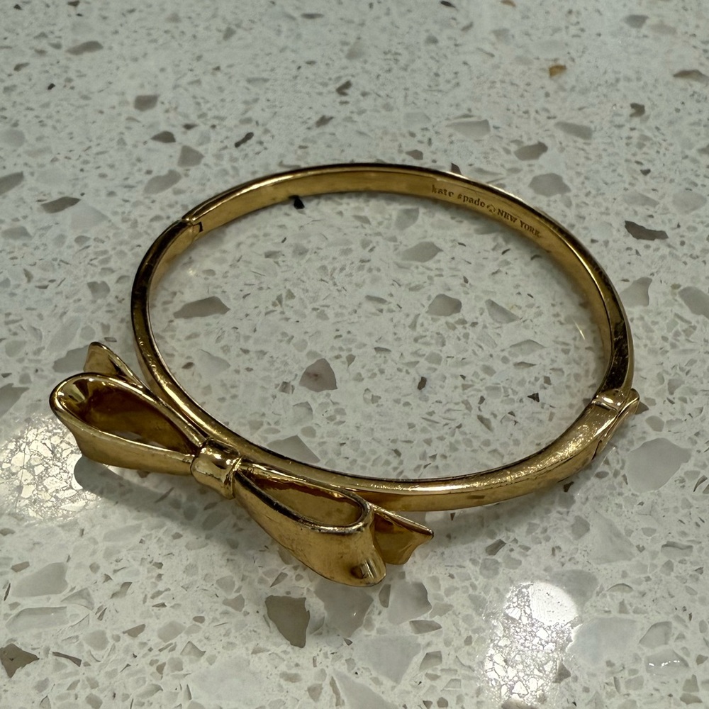 Kate Spade Gold Bow Bangle Bracelet